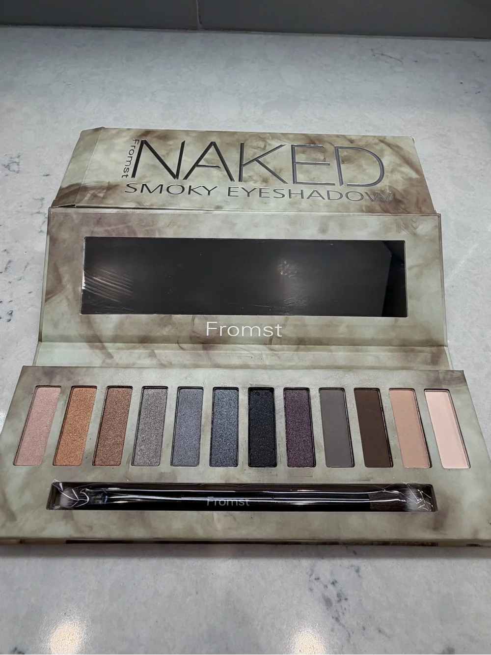 Fromst Naked Smoky Eyeshadow Palette — Neutral Taupe & Smoky Shades
